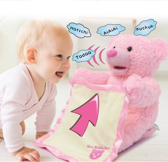 Interaktywna pluszowa niedźwiedzica Mrs. Babble Bear różowa