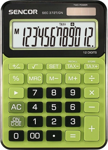 Biurkowy kalkulator z 12‑miejscowym wyświetlaczem LCD