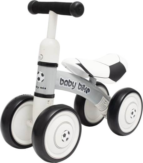 Dziecięcy jeździk Baby Mix Baby Bike piłkarski czarno-biały