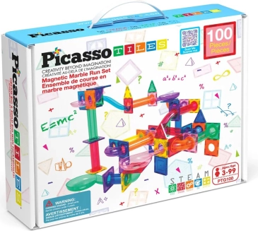 Magnetyczna układanka PICASSO – 100 elem. tor kulkowy