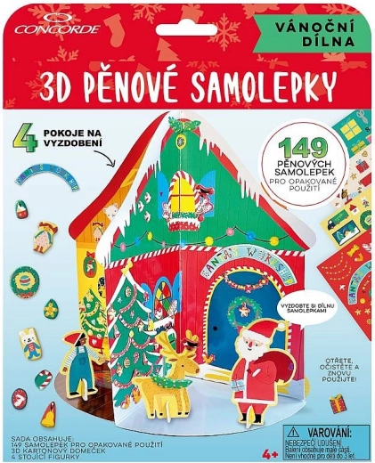 3D piankowe naklejki świąteczny warsztat CONCORDE