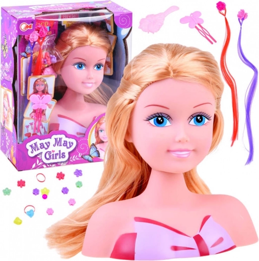 Głowa lalki do czesania – blond