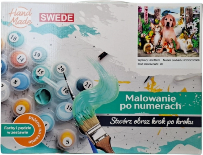 Malowanie po numerach – zwierzęta