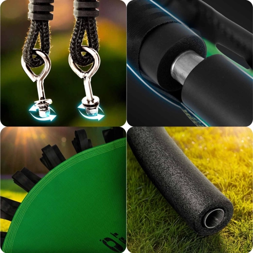 Solidna stalowa rama z piankowym obszyciem