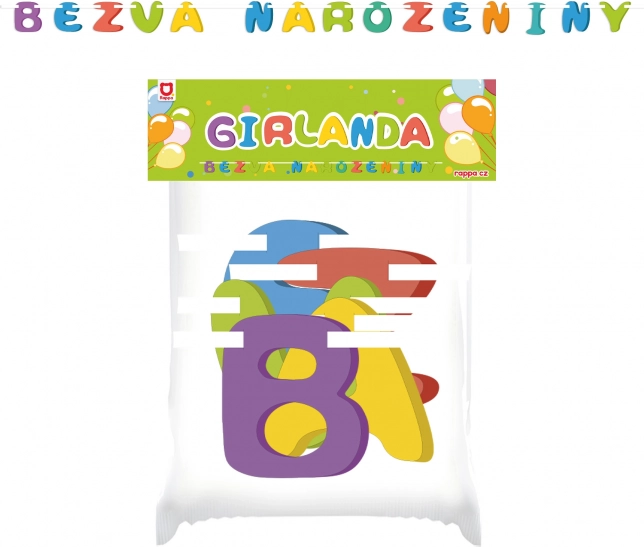 Papierowa girlanda Super Urodziny