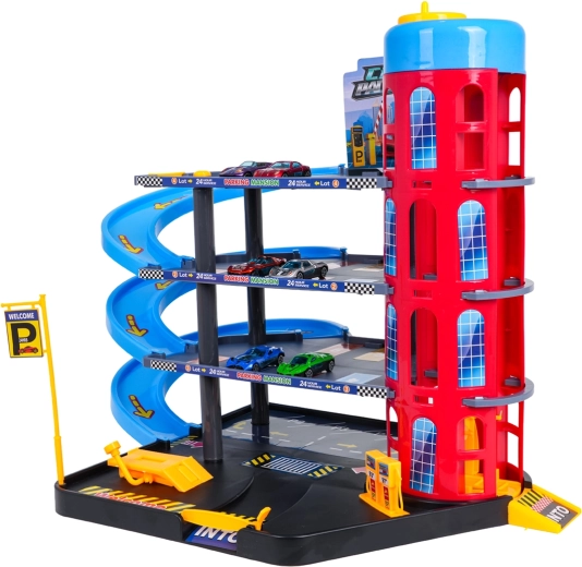 Ręczna winda i trzy poziomy zabawy