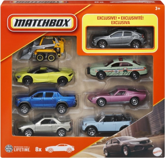 Zestaw samochodzików MATCHBOX 1:64 – 8 sztuk (mix)