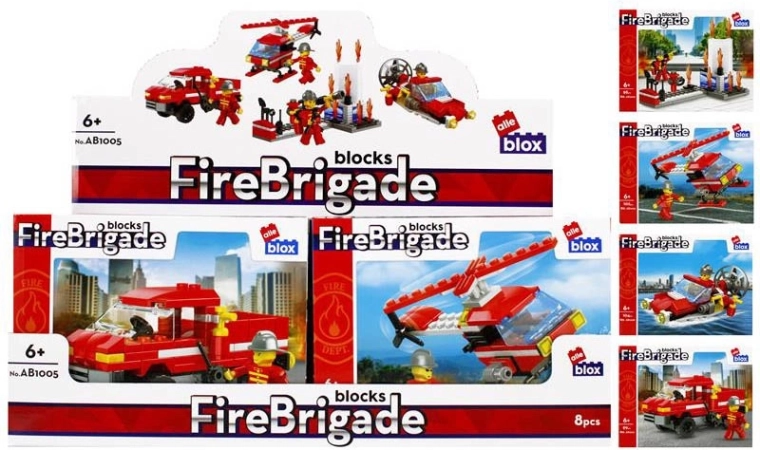 Klocki strażackie z minifigurką – 4 rodzaje