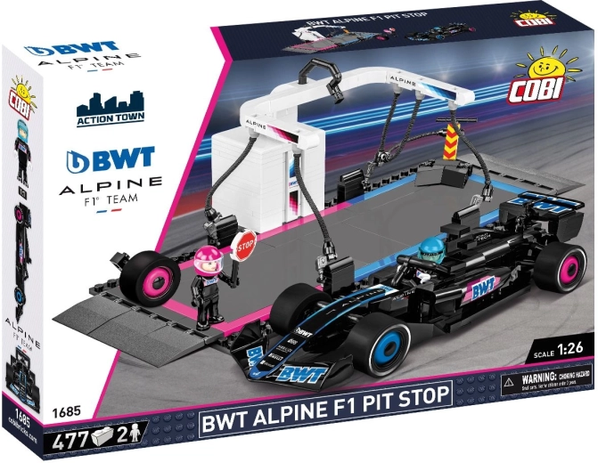 Cobi BWT Alpine F1 pit stop klocki konstrukcyjne 1:26