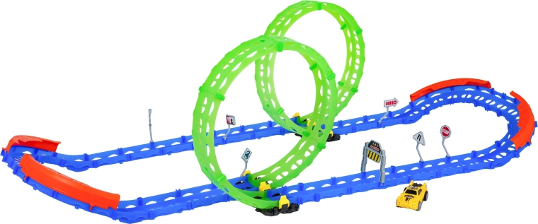 Podwójne pętle 360° świecące w ciemności