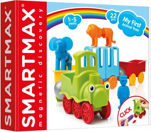 SmartMax mój pierwszy zwierzęcy pociąg – magnetyczna układanka 22 szt.