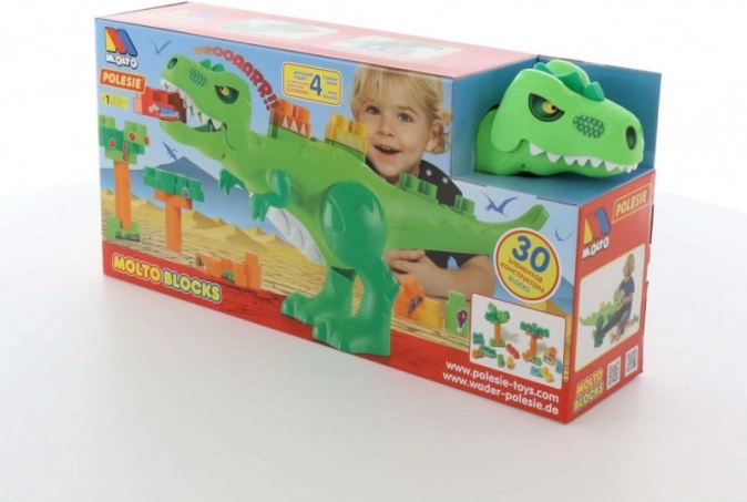 Zestaw do budowy dinozaura 30 elementów