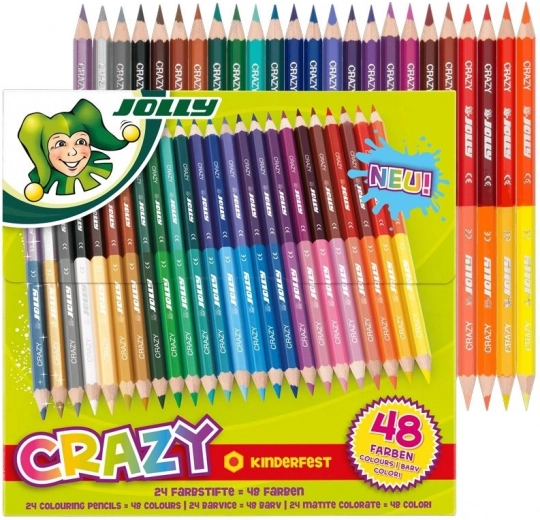 Dwustronne kredki Crazy 24/48 kolorów