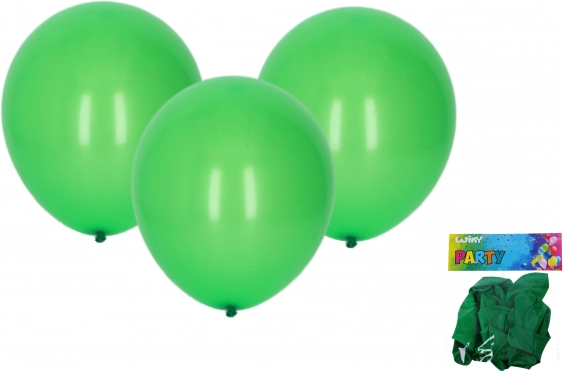 Zestaw zielonych balonów dmuchanych 10 szt
