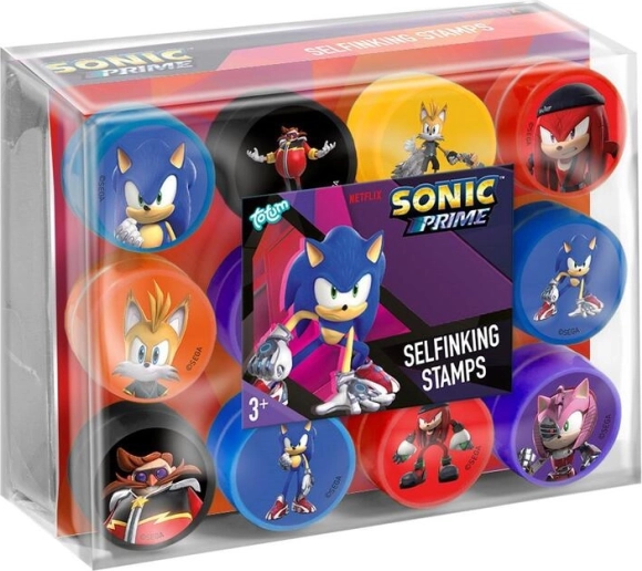 Pieczątki Sonic - 12 sztuk