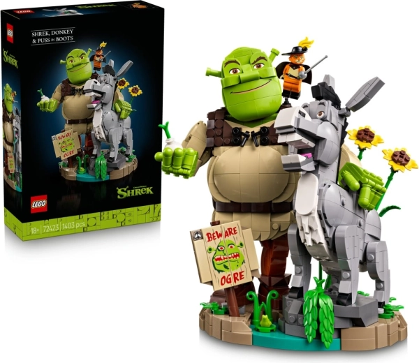 LEGO Shrek – Shrek, Osioł i Kot w butach