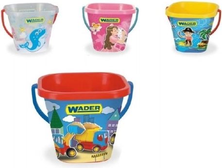 Kwadratowe wiaderko 2 l, plastik 15x19 cm Wader