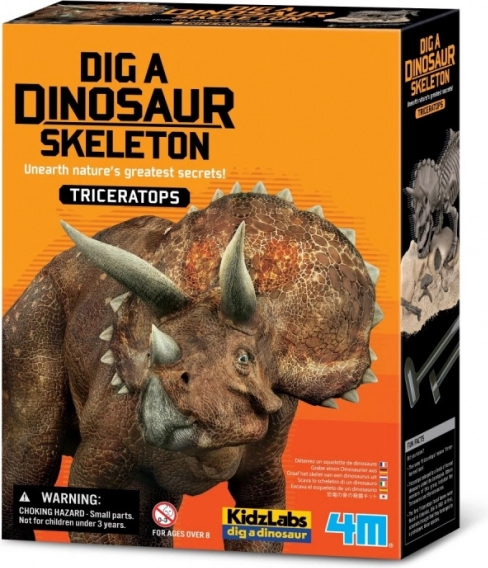 Naukowy zestaw wykopalisk – triceratops