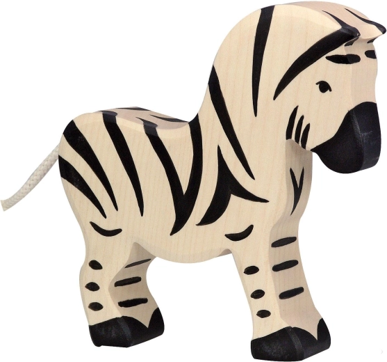 Drewniana figurka zebry Holztiger - 1 sztuka