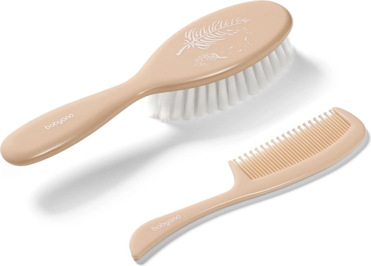 Babyono szczotka i grzebień do włosów Beige