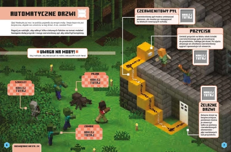 Minecraft – naklejkowa przygoda