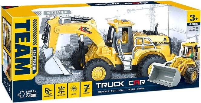 RC ciężarówka budowlana 1:22 z 2,4 GHz i światłami