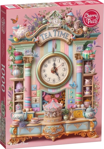 Puzzle Cherry Pazzi Filiżanka czasu, 1000 elementów