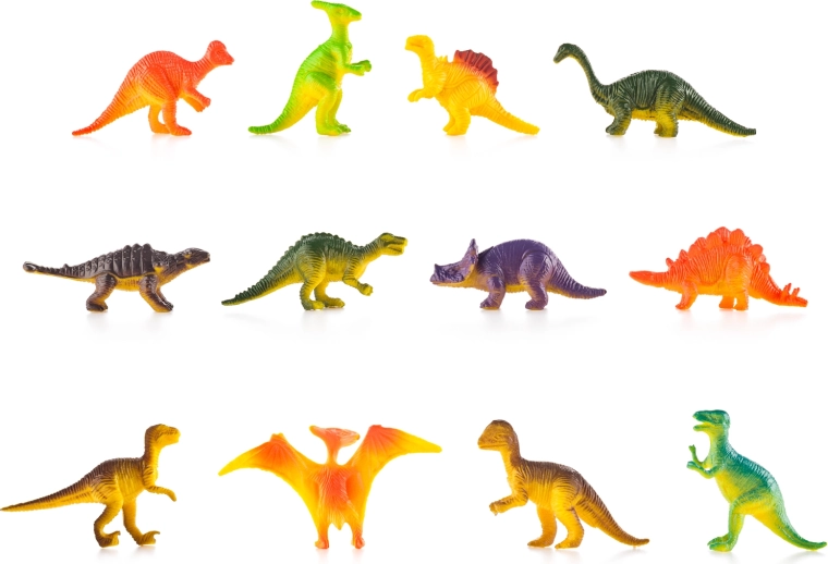 18 kolorowych dinozaurów do kreatywnej zabawy