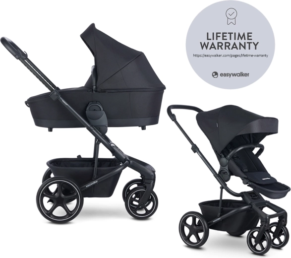 EASYWALKER wózek dziecięcy wielofunkcyjny Harvey⁵ 2w1 LITE RWS – Midnight Black