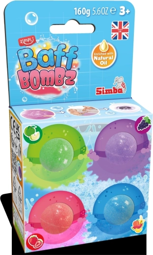Baff Bombz pachnące kule do kąpieli 4 szt.
