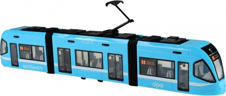 Nowoczesny tramwaj Ostrava niebieski 47 cm