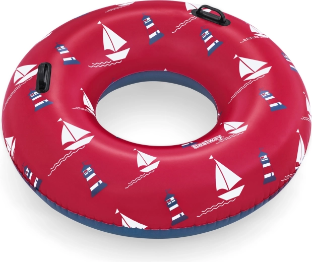 Nadmuchiwany koło BESTWAY 119 cm z uchwytami – Czerwony