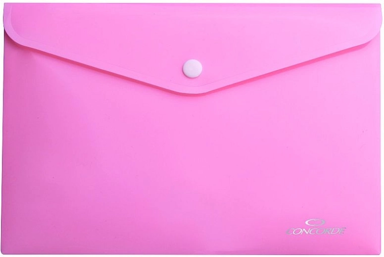 Teczka na dokumenty z zatrzaskiem A4 pastelowy róż CONCORDE
