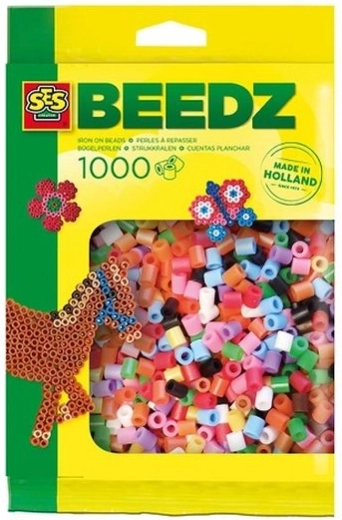 SES Creative koraliki do prasowania w podstawowych kolorach 1000 szt.