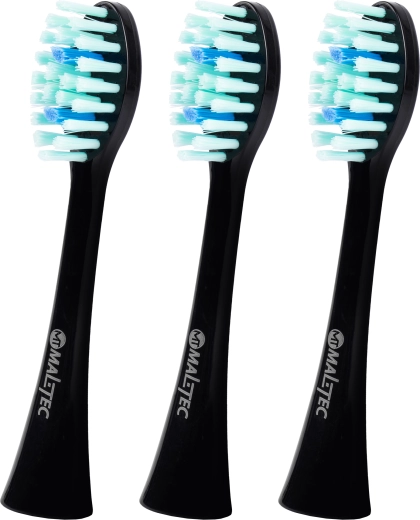 Wymienne głowice do szczoteczki sonicznej TOOTHIE X1, czarne, 3 szt.