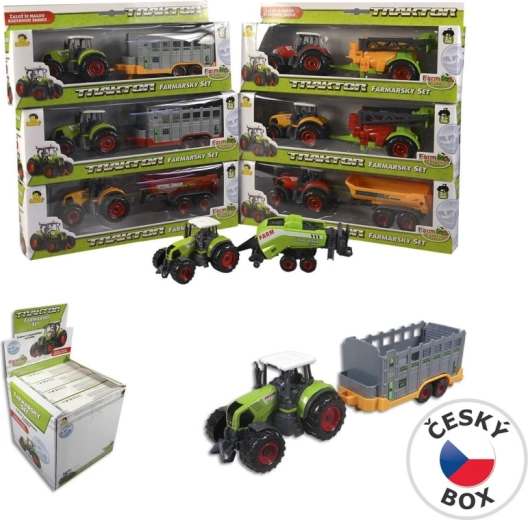Traktor z przyczepą 27 cm