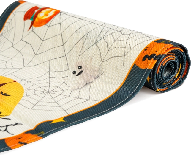 Halloweenowy bieżnik na stół z motywami 184 × 33 cm