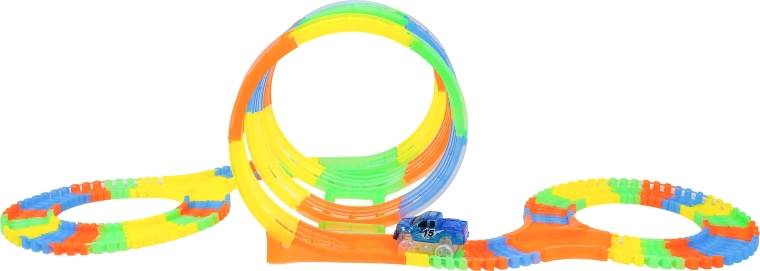 Świecący tor i samochodzik LED