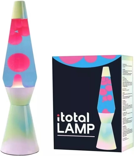 Tęczowa dekoracyjna lampa lawowa