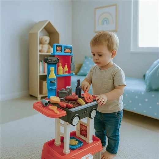 Przenośny wózek grillowy na kółkach