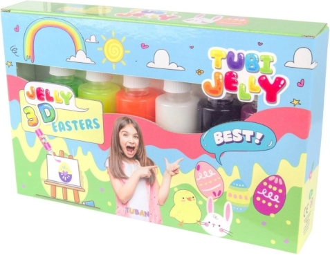 Zestaw Tubi Jelly 6 kolorów - Wielkanoc