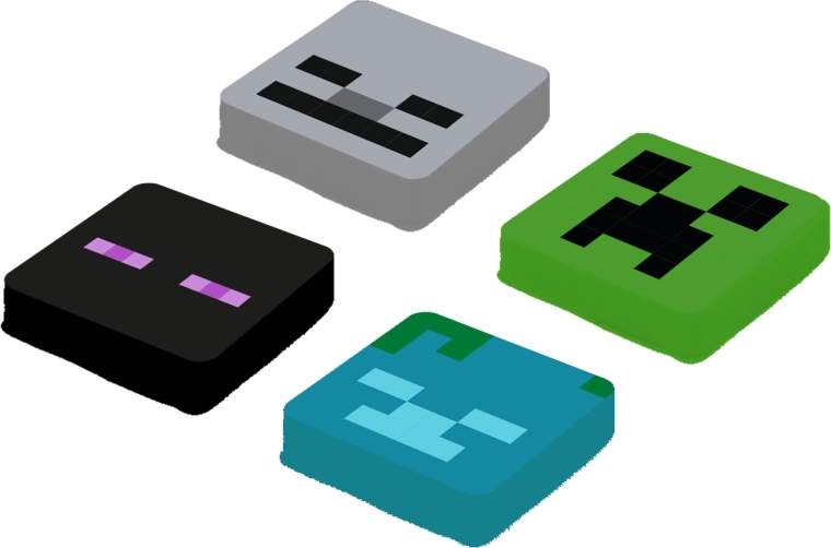 Pixie Crew Minecraft zestaw zapasowych multipikseli Enderman
