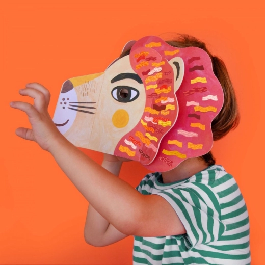 Londji maska z naklejkami Be Wild! Lion
