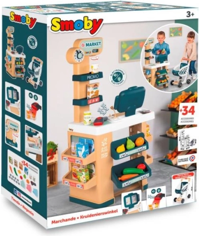 Dziecięcy Supermarket z elektroniczną kasą