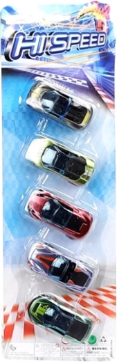 Zestaw 5 sportowych autek w blistrze