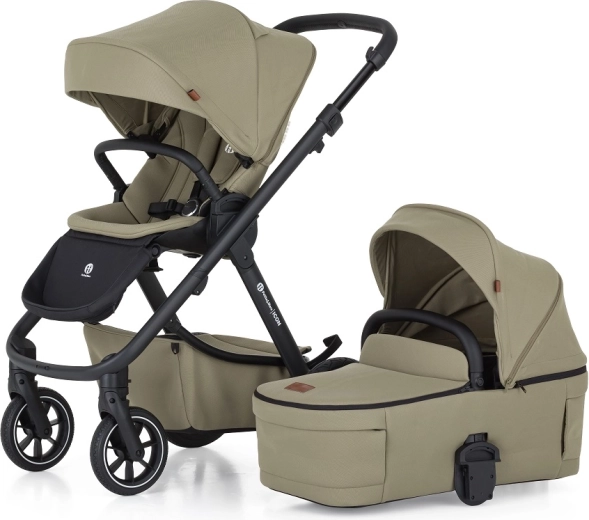 Petite&Mars ikoniczny wózek dziecięcy 2w1 Icon mossy green lite rws