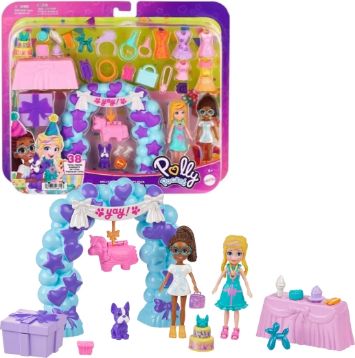 Polly Pocket przyjęcie urodzinowe z lalkami i akcesoriami