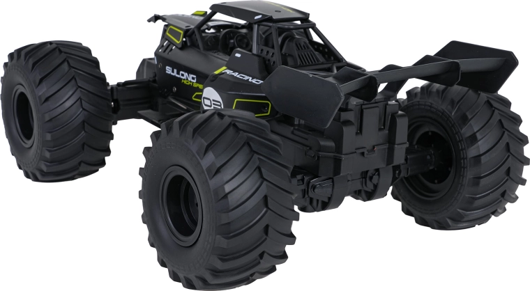 Amortyzowane zawieszenie i duże gumowe opony