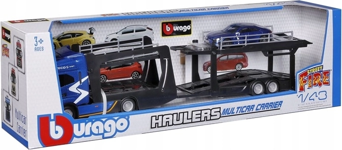 Bburago Street Fire transporter samochodów Iveco w skali 1:43