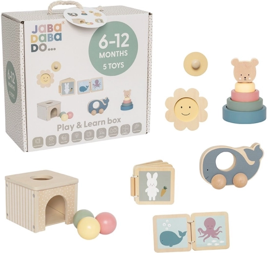 JaBaDaBaDo edukacyjny box do zabawy i nauki 6–12 mies.
